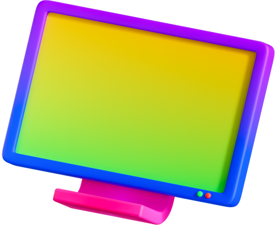 3D Smooth Gradient  LCD Screen 